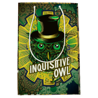 Sac Cadeau Moyen Chouette à vapeur