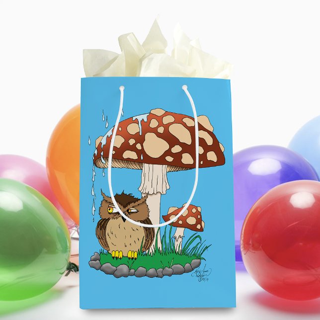 Sac Cadeau Moyen Chouette de douche de printemps (Créateur téléchargé)