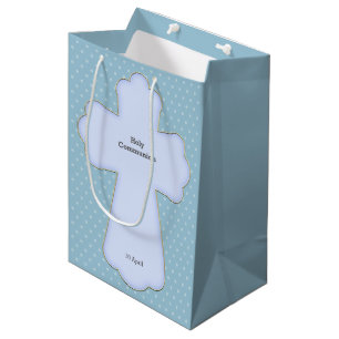 Sac Cadeau Moyen Chrising croix boy * choisir la couleur de l'arriè