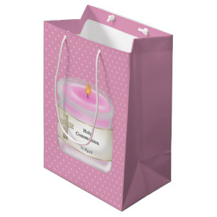 Sac Cadeau Moyen Christening bougies fille * choisir la couleur arr