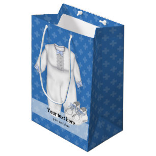Sac Cadeau Moyen Christening * choisir la couleur de l'arrière - pl