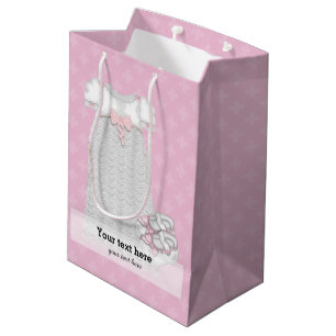 Sac Cadeau Moyen Christening * choisir la couleur de l'arrière - pl