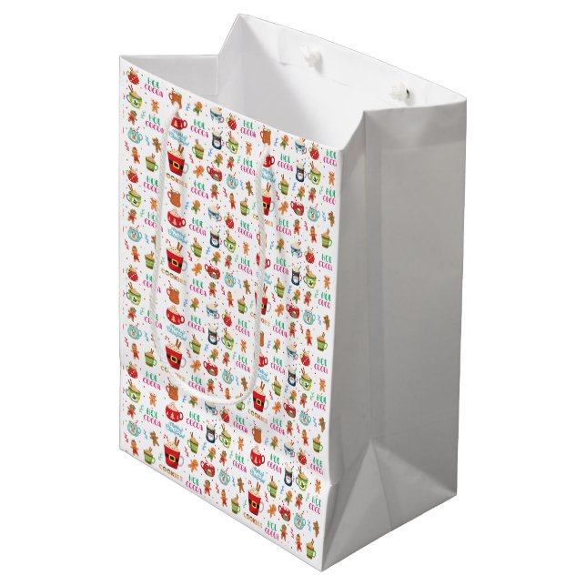 Sac Cadeau Moyen Christmas Cococoa, Ginger Cookies (Devant Angle)