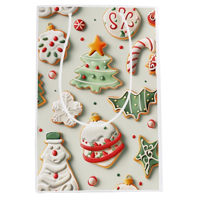 Sac Cadeau Moyen Christmas Cookies and Sprinkles (Devant)