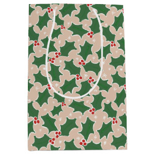 Sac Cadeau Moyen Christmas Holly