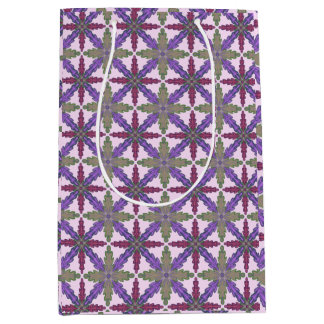 Sac Cadeau Moyen Christmas Poinsettia Stars gift bag medium