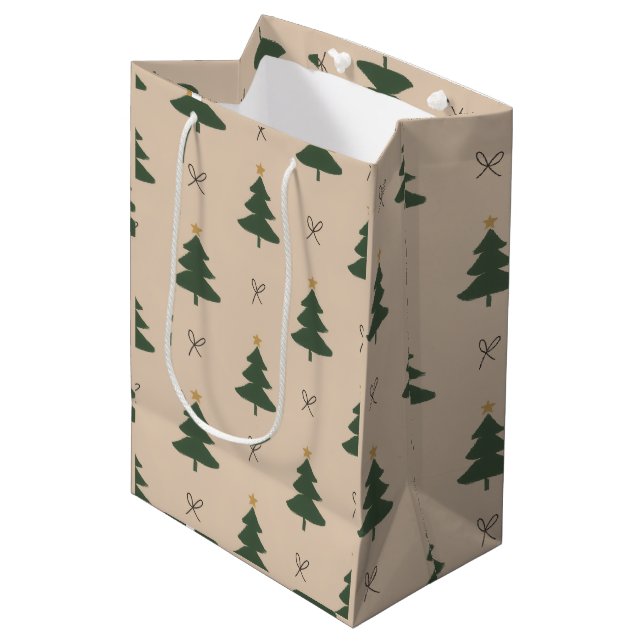 Sac Cadeau Moyen Christmas tree (Devant Angle)