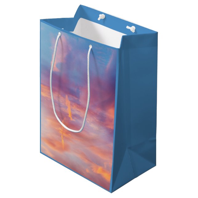 Sac Cadeau Moyen ciel flirtant (Devant Angle)