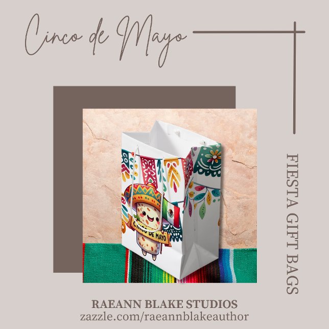 Sac Cadeau Moyen Cinco de Mayo Fiesta Gift Bags (Créateur téléchargé)