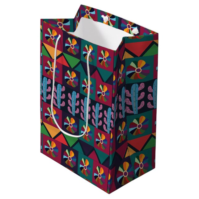 Sac Cadeau Moyen Cinco De Mayo Mexicain (Devant Angle)