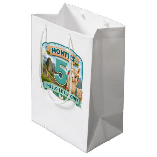 Sac Cadeau Moyen Cinq Mois de Petites Aventures Jalonne