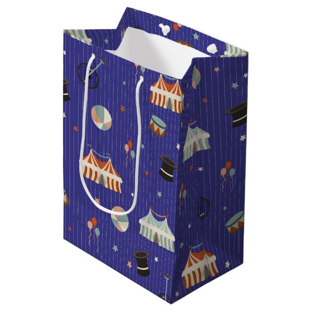 Sac Cadeau Moyen Cirque Fun (Devant Angle)