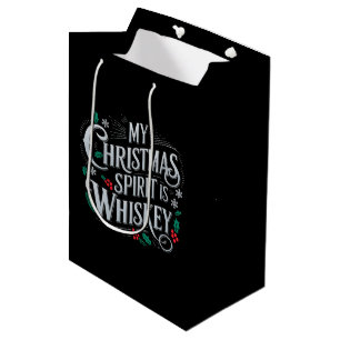 Sac Cadeau Moyen Citation de buveur d'alcool de Noël amateurs de wh