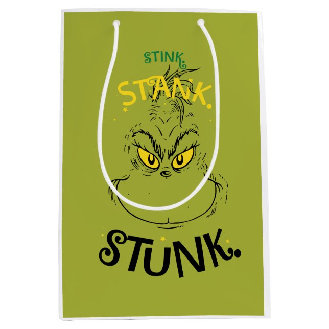 Sac Cadeau Moyen Citation Grinch Mister Stink Stunk (Devant)