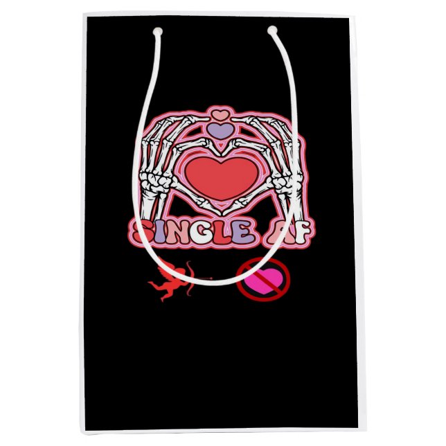 Sac Cadeau Moyen Citation Halloween à mains - Slogan Déplaisant (Devant)