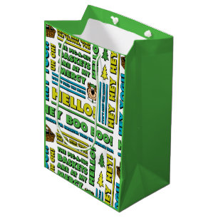 Sac Cadeau Moyen Citations de pique-nique de Yogi Bear et Motif d'e