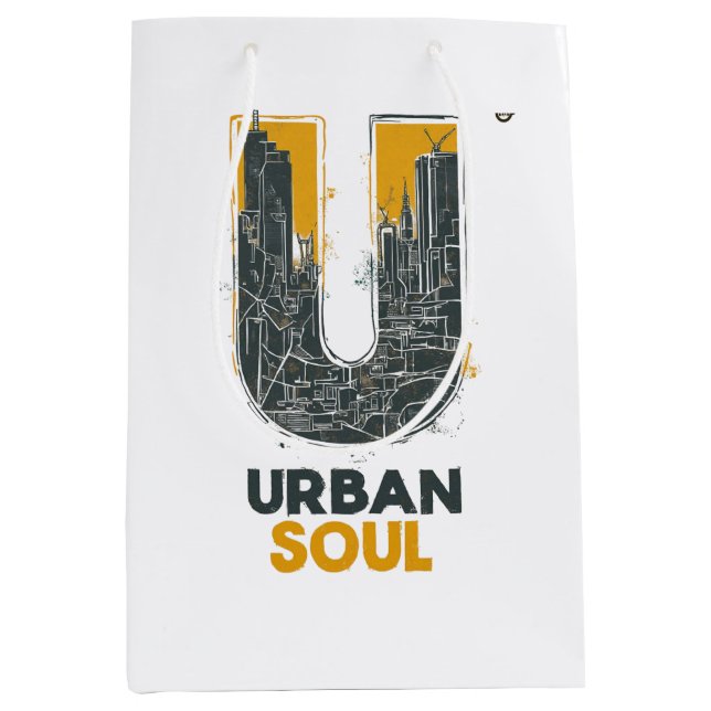 Sac Cadeau Moyen Cité Âme Urbaine (Devant)