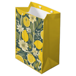 Sac Cadeau Moyen citron vintage