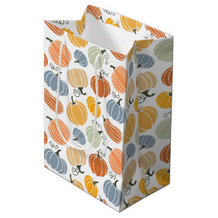Sac Cadeau Moyen Citrouille coloré Motif gourd 