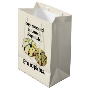 Sac Cadeau Moyen Citrouille Squash Drôle Citrouilles