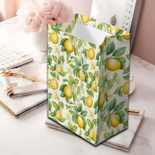 Sac Cadeau Moyen Citrus aux fleurs de citron méditerranéen