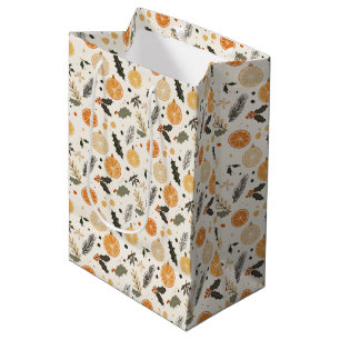 Sac Cadeau Moyen Citrus orange citron vert jaune