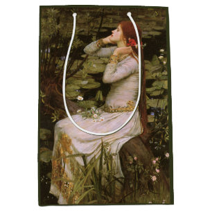 Sac Cadeau Moyen Classique Shakespeare Ophélie Étang Lys Art Fin
