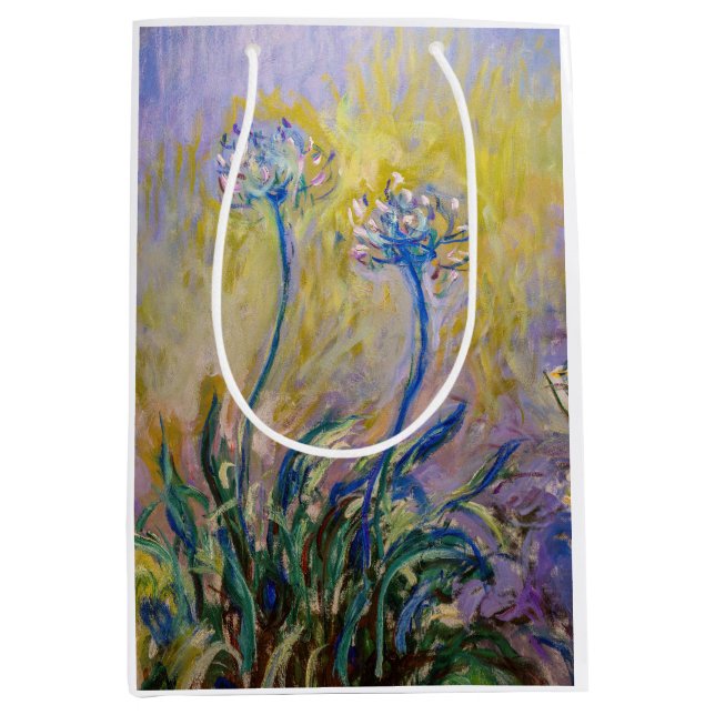 Sac Cadeau Moyen Claude Monet - Agapanthus (Devant)