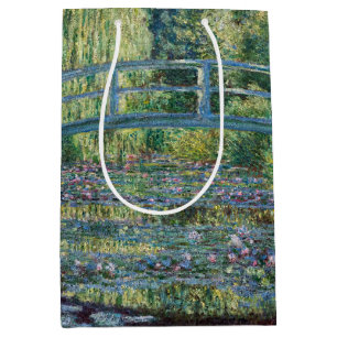 Sac Cadeau Moyen Claude Monet - Bassin aux Nymphéas, Harmonie Verte