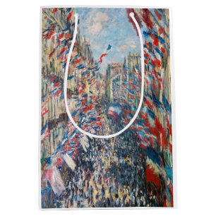 Sac Cadeau Moyen Claude Monet - La Rue Montorgueil - Paris