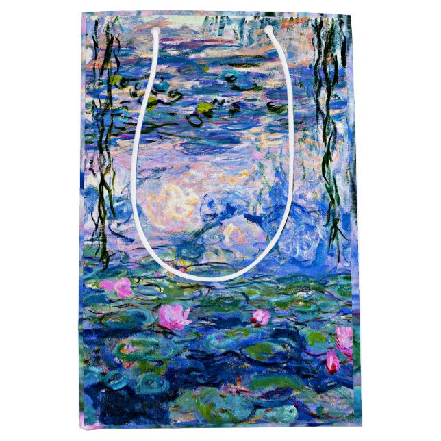 Sac Cadeau Moyen Claude Monet - Water Lilies, 1919, (Devant)