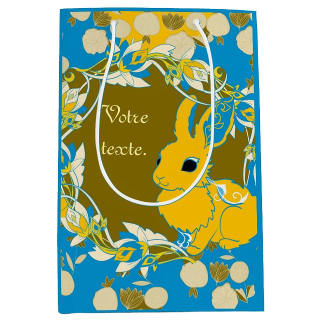 Sac Cadeau Moyen Coco le lapin (Devant)