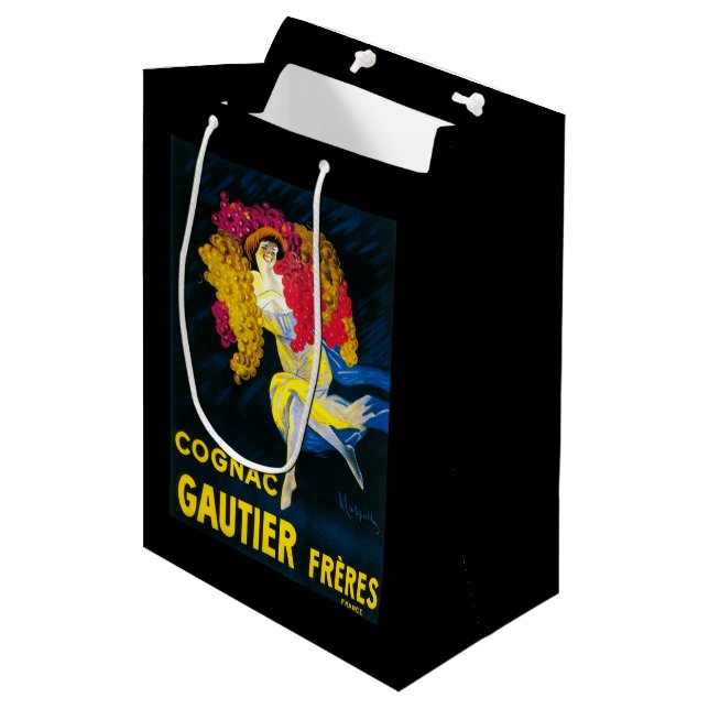 Sac Cadeau Moyen Cognac Gautier PosterFrance promotionnel (Devant Angle)