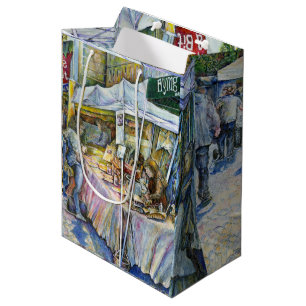 Sac Cadeau Moyen Coin de Flying Pig Farm et Wine a Bit.