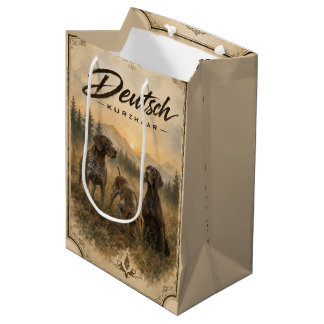 Sac Cadeau Moyen Collection de chasse du Pointer à poil court allem