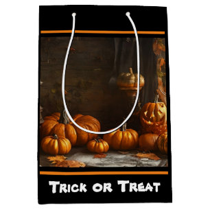 Sac Cadeau Moyen Collection de la maison Old Happy Halloween