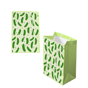 Sac Cadeau Moyen Collection Pickle & Fresh à motifs