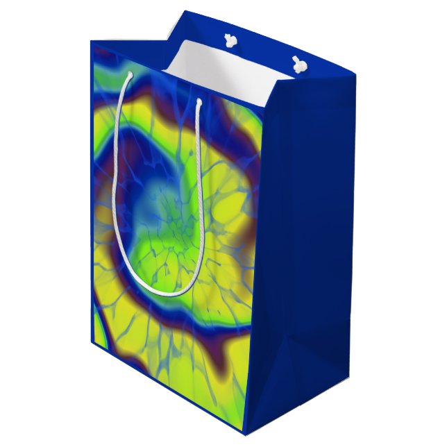 Sac Cadeau Moyen Coloré cravate (Dos Angle)