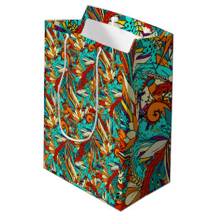 Sac Cadeau Moyen Colorful caribbean Edition Packpapier Mittl