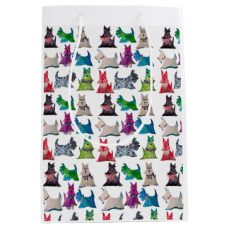 Sac Cadeau Moyen Colorful Scotties