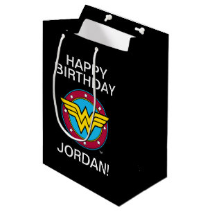 Sac Cadeau Moyen Comics DC Wonder Woman Circle & Stars Logo