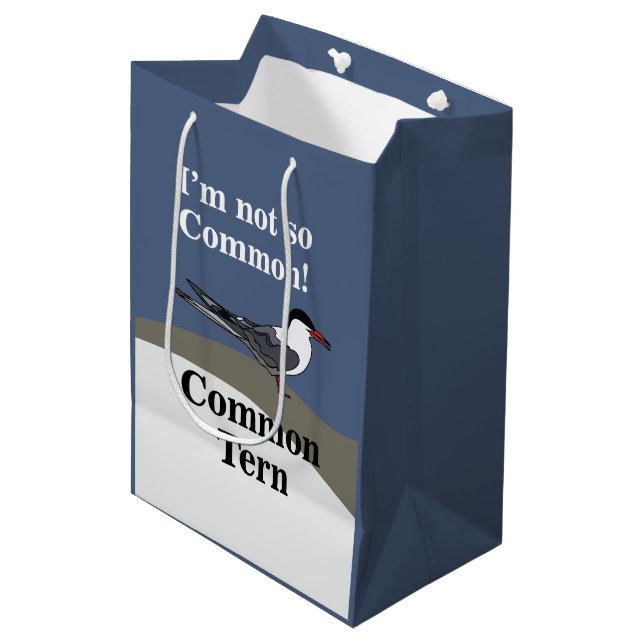 Sac Cadeau Moyen Common Tern Seabird Bird Funny (Devant Angle)