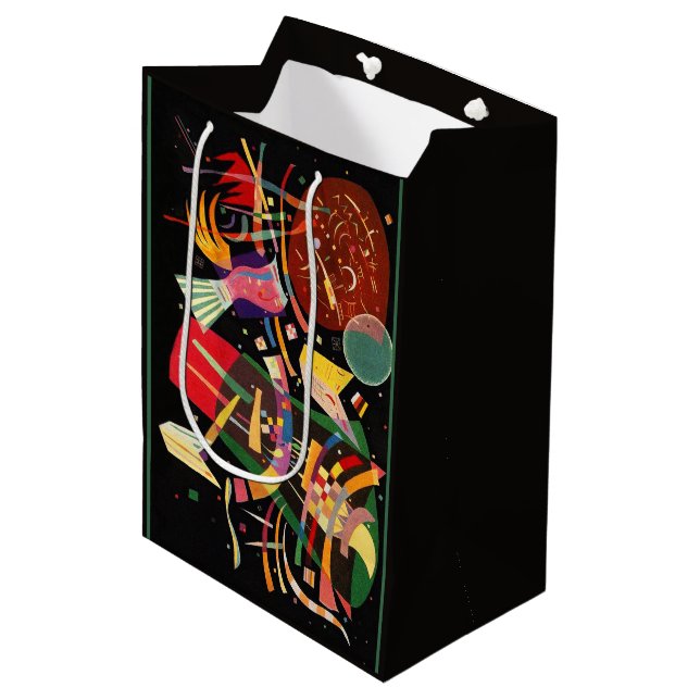 Sac Cadeau Moyen Composition X Biomorphic Abstraction - Kandinsky (Devant Angle)