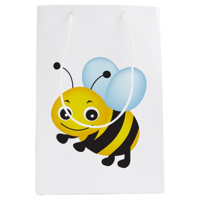 Sac Cadeau Moyen Conception d'abeilles (Devant)