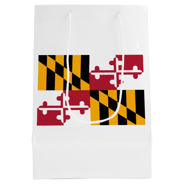 Sac Cadeau Moyen Conception de drapeau d'état du Maryland (Dos)