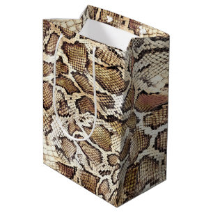 Sac Cadeau Moyen Conception de la peau de serpent
