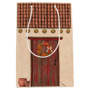Sac Cadeau Moyen Conception de maison sud-ouest en adobe et tuiles