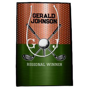 Sac Cadeau Moyen Conception de monogramme de golf cool