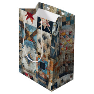 Sac Cadeau Moyen Conception de surfaces composées à l'ancienne