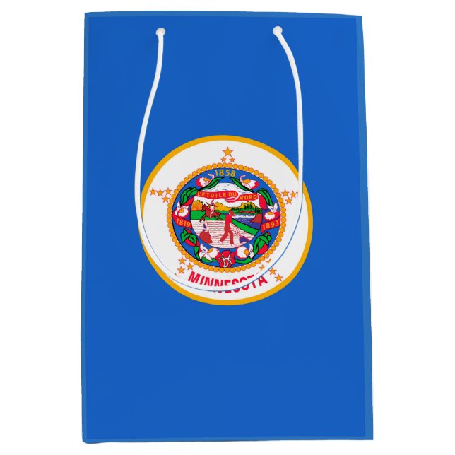 Sac Cadeau Moyen Conception du drapeau de l'État du Minnesota (Devant)